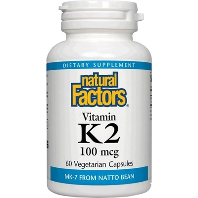 Natural Factors Vitamin K2 (MK-7) 100 mcg [60 капсули]