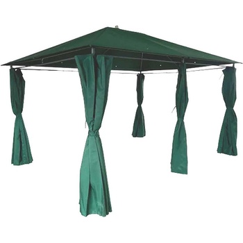 My Garden Градински метален павилион 4x3 метра, My Garden 521002, с 6 страници, тъмно зелен (MD35534787/LXT3510232)