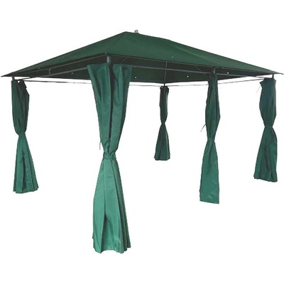 My Garden Градински метален павилион 4x3 метра, My Garden 521002, с 6 страници, тъмно зелен (MD35534787/LXT3510232)