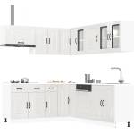 vidaXL Комплект кухненски шкафове от 11 части Kalmar, инженерно дърво (3314913)