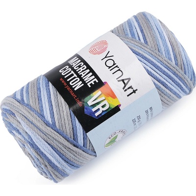Pletací příze Macrame Cotton 250 g Varianta: 6 (916) modrá světlá, Balení: 1 ks 52140/129194/243435