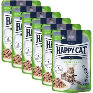 Happy Cat Капсула Happy Cat Culinary Weide Lamm / агнешко 6 x 85 г