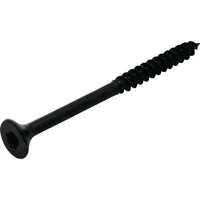 Vrut univerzální zapuštěná hlava částečný závit Torx zinek černý 4,5x80, 15 ks