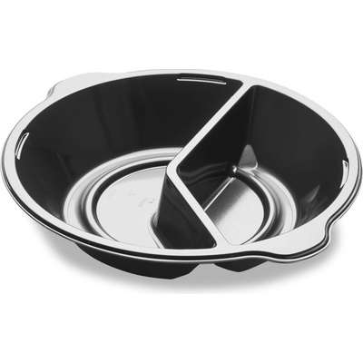 DUNI Tácka pearl pp m čierna 2-dielna 220 × 42 mm
