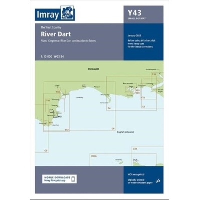 Imray Chart Y43 - River Dart (Small Format) (Imray)(Sheet map, folded)