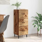 vidaXL Служебен шкаф Старо дърво 34 x 34.5 x 90 см Инженерна дървесина (881576)