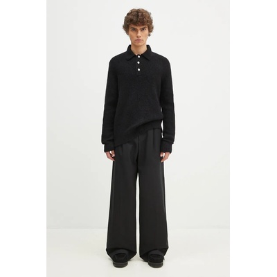 Norse Projects Вълнен пуловер Norse Projects Rasmus Relaxed Brushed Polo (N45.0614.9999)