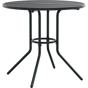 Patio маса кръгла антрацит O80x72, 5 см прахово покрита стомана