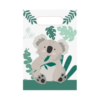Papírové party tašky koala 8 ks