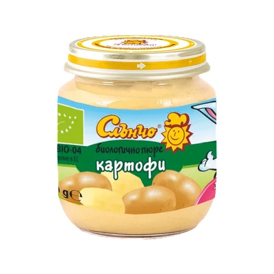 Слънчо пюре био картофи 4 месец 130 г
