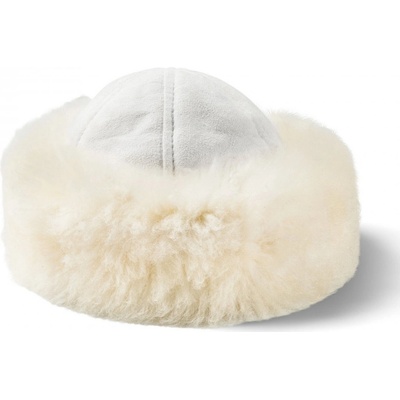 Kreibich & Fellhof Kožešinová čepice s lemem MARINA bílá