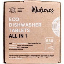 Mulieres Tablety do umývačky riadu všetko v jednom BIO 550 ks