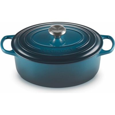 Le Creuset Kastról SIGNATURE 29 cm, 4,7 l, oválny, DEEP TEAL, liatina
