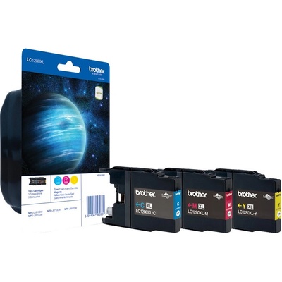 Комбо пакет оригинални Brother CMY LC1280XLRBWBP за DCP-J525|J725|J925|MFC-J430|J5910|J625|J6510|J6910 3x 1.2K "LC1280XLRBWBP (LC1280XLRBWBP)