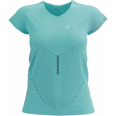 Compressport Performance SS Tshirt W Aqua Hot Pink