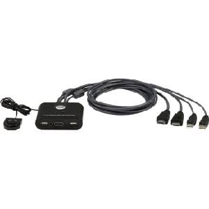 ATEN Превключвател kvm aten cs22hf, Дву портов usb hdmi (aten-cs22hf) - cybertrade