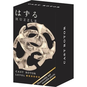 Hanayama Метален логически пъзел Hanayama - Mini Huzzle Cast Rotor, silver (515192)