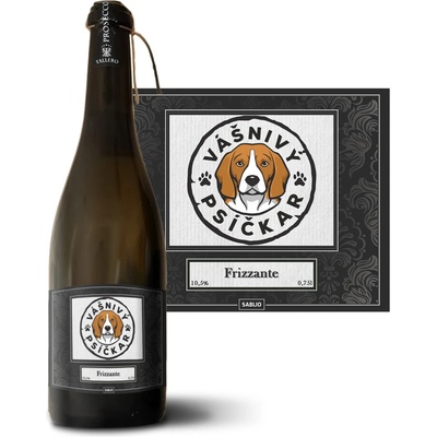 Sablio Vášnivý psíčkar Prosecco biele suché šumivé víno 10,5 % 0,75 l (holá fľaša)
