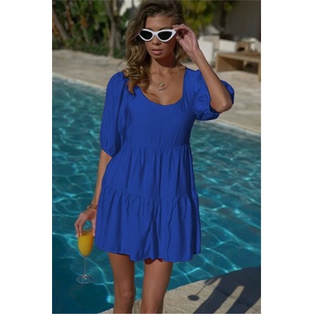 Madmext Дамска къса рокля - Яркосиня #328755 (328755_Синьо)