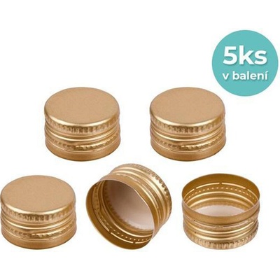 Šroubovací víčka na lahve 28mm TORO 5ks