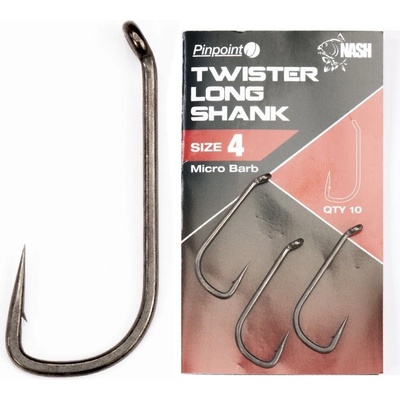 Kevin Nash Twister Long Shank Micro Barbed veľ.1 10 ks