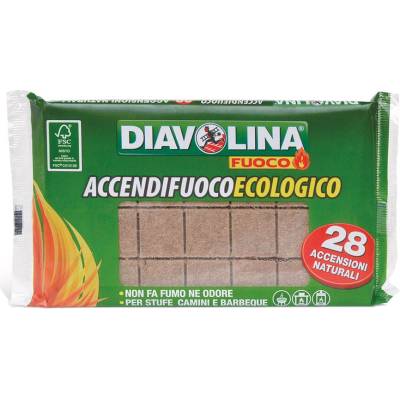 Diavolina podpaľovač na gril a krb 28ks