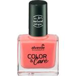 alverde NATURKOSMETIK Лак за нокти Color & Care, 80 Peach Coral, 10 ml (1344229)