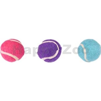 Hračka pro kočky FLAMINGO - míček s rolničkou 4cm (3ks)