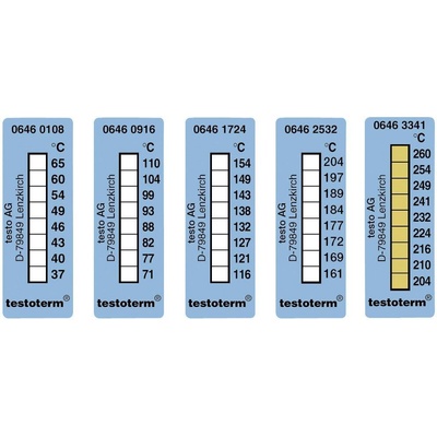 Testo testoterm Měřicí proužky +116 až +154°C