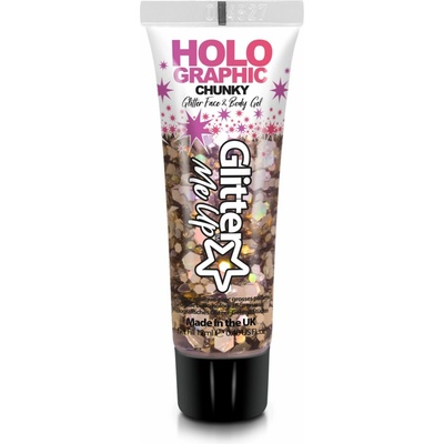 Glitrové holografické gély Holographic Chunky Glitter Gels PaintGlow 12 ml