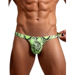 SuperLove Wild Snakeskin Men Thong 231 Green XL