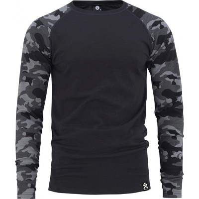 Bula Funkčné tričko Camo merino Wool Crew