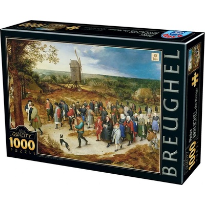 D-Toys - Puzzle Brueghel: The Marriage Procession - 1 000 piese