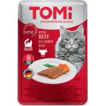 TOMI Beef and Carrot желиран пауч за котки - 2кг