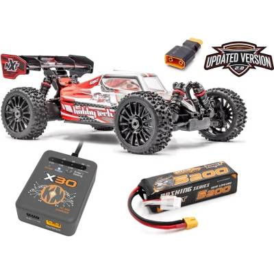 Spirit NXT EVO RR 2.0 Brushless buggy - červená (vr. LiPo a nabíjače)