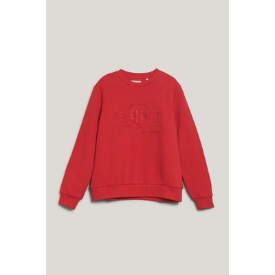 Gant Reg Tonal Shield C-Neck Sweat Bright Red