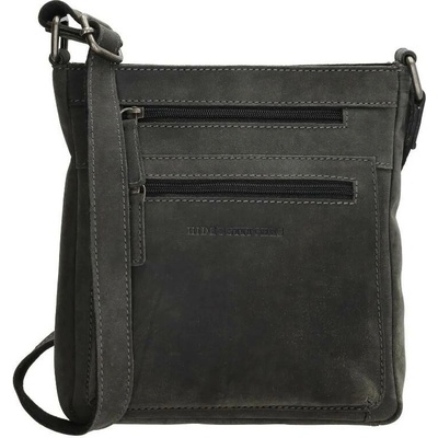 Hide & Stitches Zelená kožená crossbody kabelka „Anne“