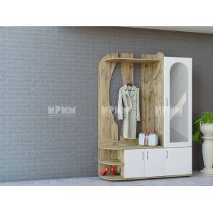 Bogdan Furniture I Портманто Mod 4037, Дъб дакота/Бяло