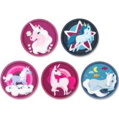 Sada ozdob na batoh Ergobag Klettie Set - Unicorns