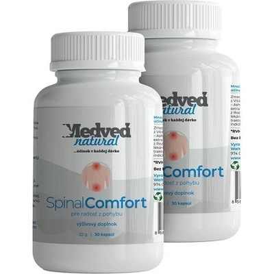 Medveď natural 2x SpinalComfort 30 kapsúl