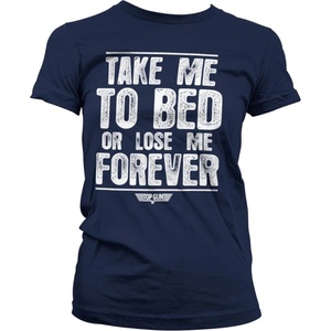 HYBRIS дамска тениска Top Gun - Take Me To Bed Or Lose Me Forever - Navy - HYBRIS - PM-5-TTG024-H86-7-NV