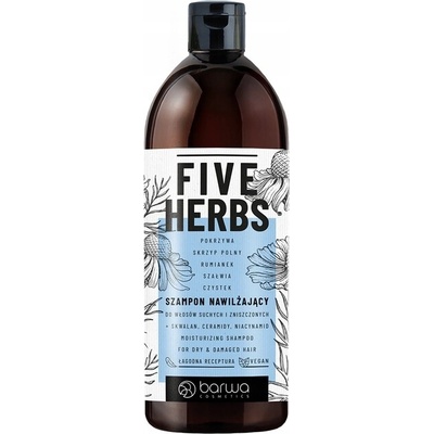 Barwa hydratačný šampón Five Herbs 480 ml
