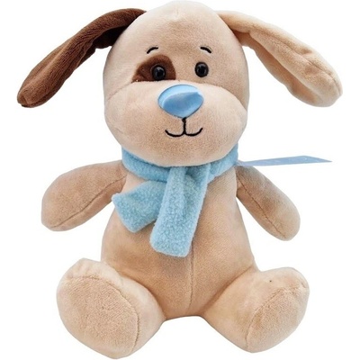 TM Toys Pes s modrým šálom a visačkou 23 cm