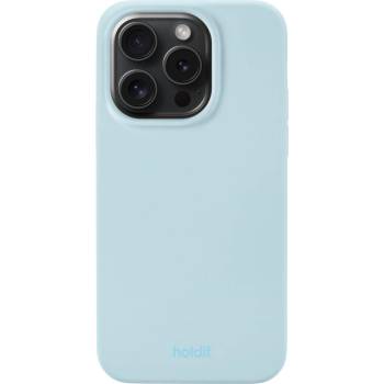 Holdit Калъф Holdit - Silicone, iPhone 15 Pro, Mineral Blue (7330985161520)