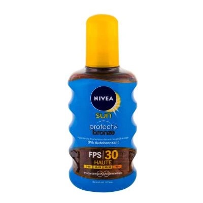 Nivea Sun Protect & Bronze Oil Spray SPF30 водоустойчив слънцезащитен спрей 200 ml