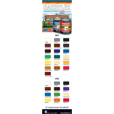 Bakrylex Univerzal mat 0,7 kg modř střední – Sleviste.cz