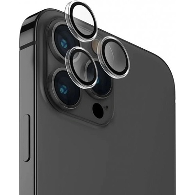 UNIQ OPTIX skla k ochraně čoček zadního fotoaparátu pro iPhone 15 Pro Max - čirá 8886463686201