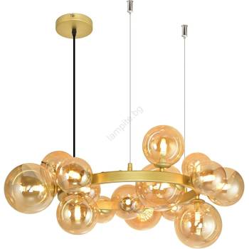 Brilagi - LED Пендел MILLA 15xG9/3W/230V златист (BG1833)