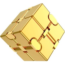 Infinity Infinity Cube Antistresová kostka kovová zlatá