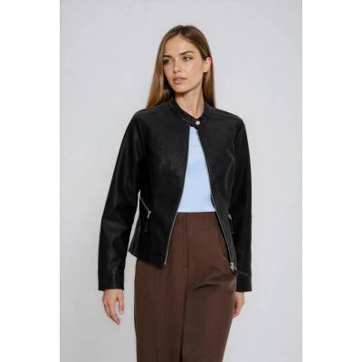 Moodo Черно яке от изкуствена кожа Moodo Moodo | Cheren | ЖЕНИ | 38